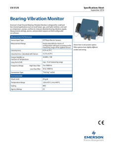 Bearing-Vibration Monitor - Emerson Process Management