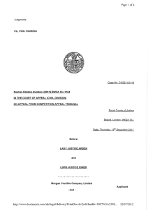1077/5/7/07 Emerson Electric Co and others v Morgan Crucible