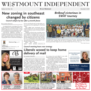 December 9 - Westmount Independent