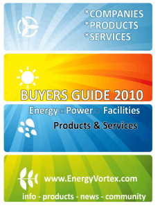 buyer`s guide - EnergyVortex