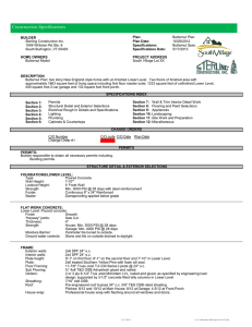 Construction Specifications