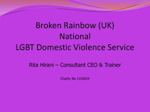 Broken Rainbow (UK) National LGBT Domestic Violence