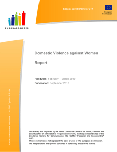 Domestic Violence against Women Report