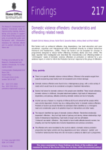 Domestic violence offenders