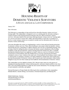 housing rights of domestic violence survivors