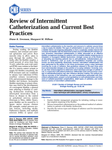 Review of Intermittent Catheterization and Current Best Practices