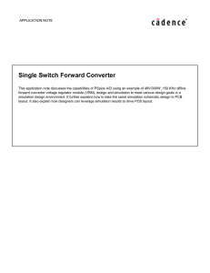 App-Note- Single Switch Forward Converter