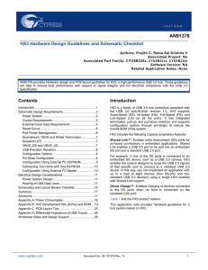 HX3 Hardware Design Guidelines and Schematic Checklist