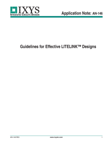 Application Note: AN-146 Guidelines for Effective LITELINK™ Designs