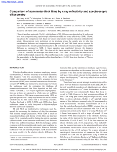 Comparison of nanometer-thick films by x