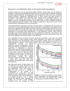 Resonant X-ray Reflectivity Study of Perovskite Oxide Superlattices