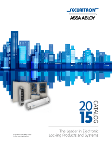 2015 Securitron Catalog