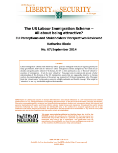 The US Labour Immigration Scheme - Archive of European Integration