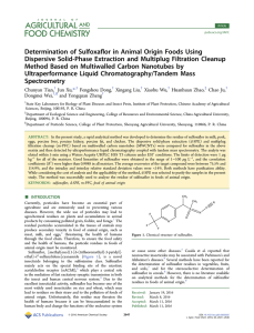Determination of Sulfoxaflor in Animal Origin Foods Using