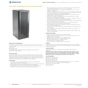 Net Series Communication and Server Cabinets and