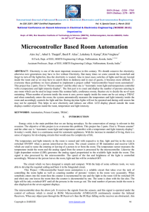 Microcontroller Based Room Automation