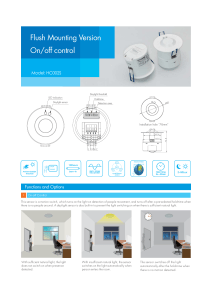 Flush Mounting Sensor HC002S