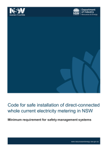 Code for safe installation of direct