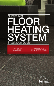 Nuheat Mat Installation Manual