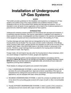 Installation of Underground LP-Gas Systems