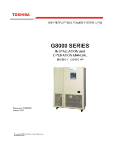 G8000 Installation and Oper Man 380V PN-61339