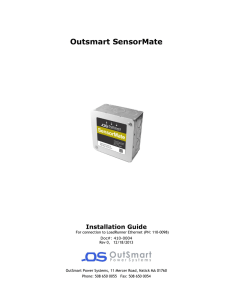 Outsmart SensorMate Installation Guide