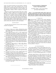 Fast Deconvolution Of Multichannel Systems Using Regularization