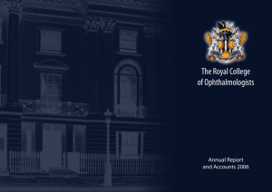 Annual Report 2006 - the Royal College of Ophthalmologists