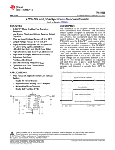 4.5V to 18V Input, 5.5-A Synchronous Step