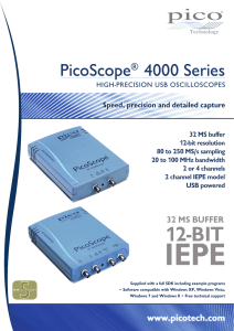 PicoScope 4226 and 4227 Data Sheet