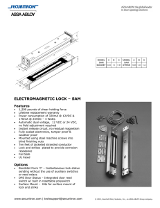 electromagnetic lock – sam