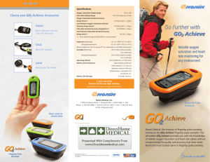 Go2 Achieve Oximeter Brochure