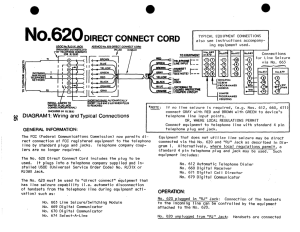 Model 620 Direct Connect Cord