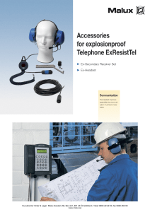 Accessories for explosionproof Telephone ExResistTel