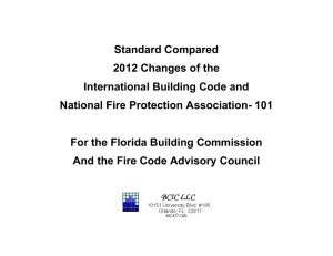 Standards Compared - Florida Building Code
