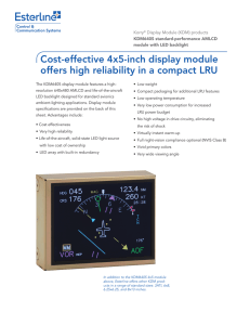 KDM640S standard-performance AMLCD module