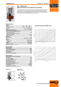 TAD – 6V6GT-STR High Performance Audio Beam Power Pentode
