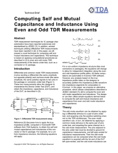 Tektronix: Computing Self and Mutual Capacitance and Inductance