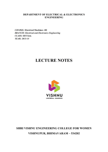 lecture notes