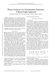 Phasor Analysis of a Synchronous Generator: A Bond Graph Approach