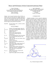 Theory and Performance of Series Connected Synchronous Motor