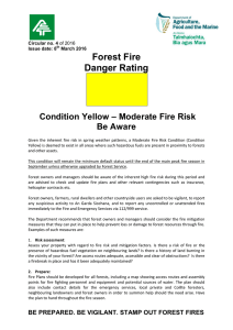 Forest Fire Danger Rating