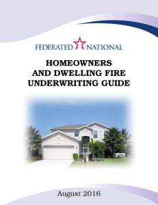 homeowners and dwelling fire underwriting guide