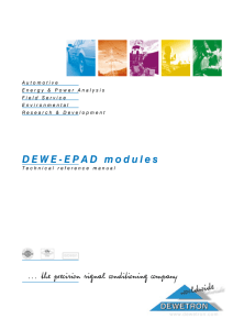 DEWE-EPAD Modules Technical reference manual