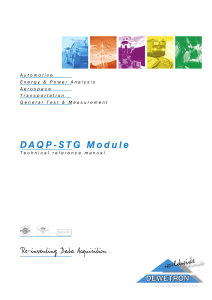 DAQP-STG Module Technical reference manual