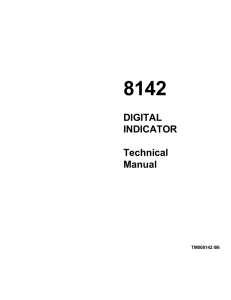 DIGITAL INDICATOR Technical Manual
