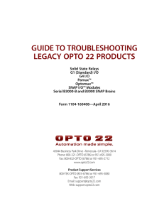 1104 Guide Troubleshooting Legacy Opto22 Products