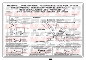 BEEDSPEED CONVERSION WIRING DIAGRAM for Rally, Sprint
