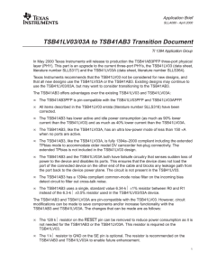 TSB41LV03/03A to TSB41AB3 Transition