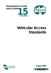 Vehicular Access Standards